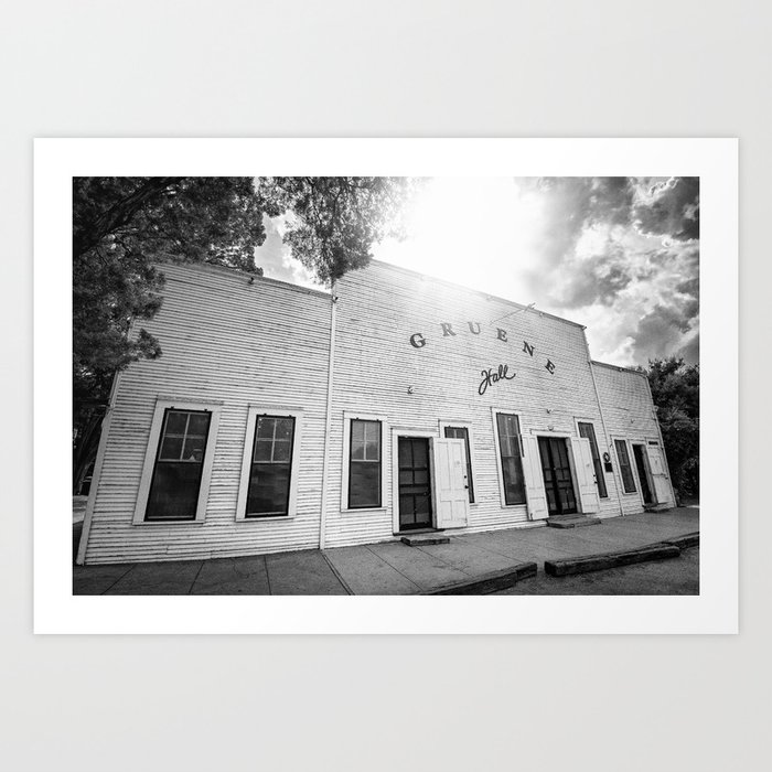 Gruene Hall - Oldest Dance Hall in Texas Art Print