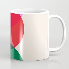 Balanced Geometric Shapes in Retro Vibrant Colors Mug