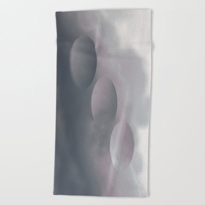 Pink Tilt Shift Ovals Beach Towel