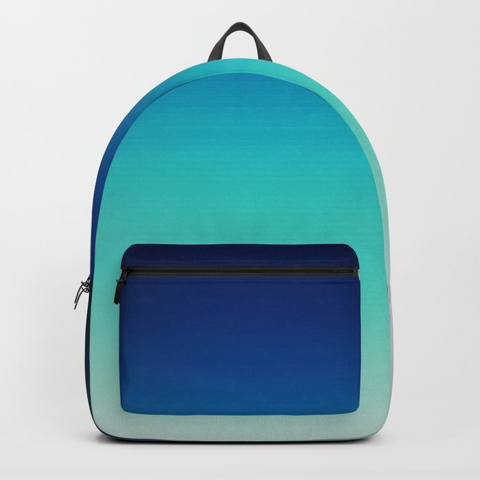 Blue Gray Black Ombre Backpack
