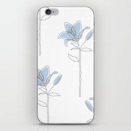 Blue Lily iPhone Skin