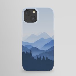 Classic Blue Mountains iPhone Case