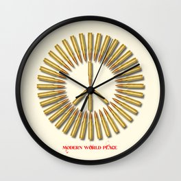 Modern world peace Wall Clock