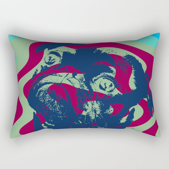 Pop art pug Rectangular Pillow