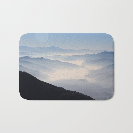 Blue Valley #mountains Bath Mat