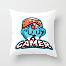 Psychic Gamer Mascot Chance Luck - MrAlanC Brand Gamer Collection Throw Pillow