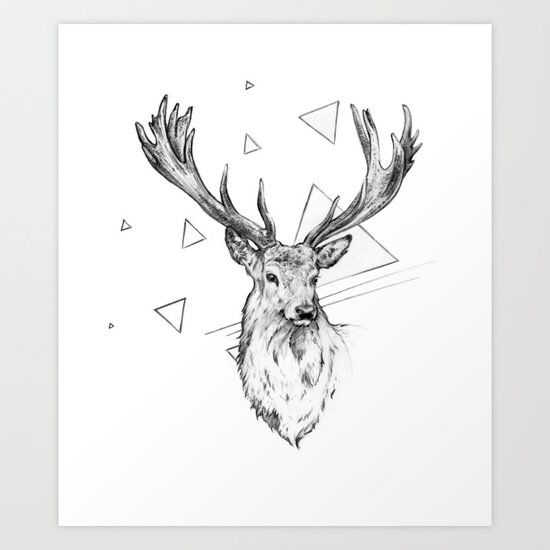 Frankly Deer Art Print