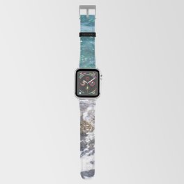 Black Volcanic Rock With Braking Waves Apple Watch Band