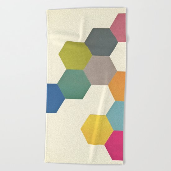 Honeycomb I Beach Towel