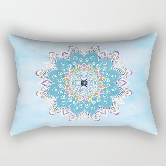 MAGIC FLOWER MANDALA Rectangular Pillow