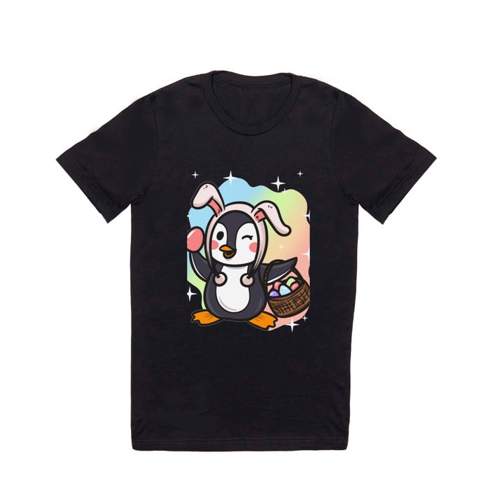 Cute Egg Easter Penguin Lover Design T Shirt