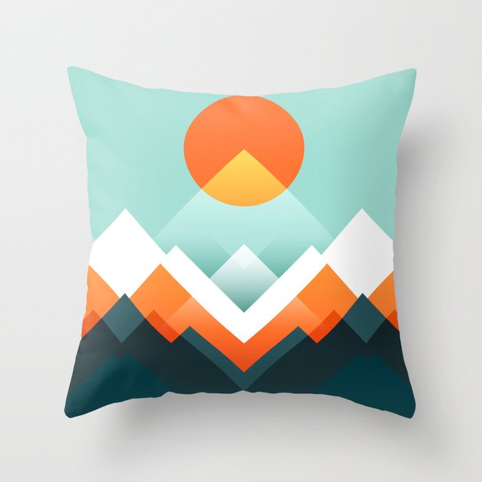 Mountain lovers and throw pillows in America