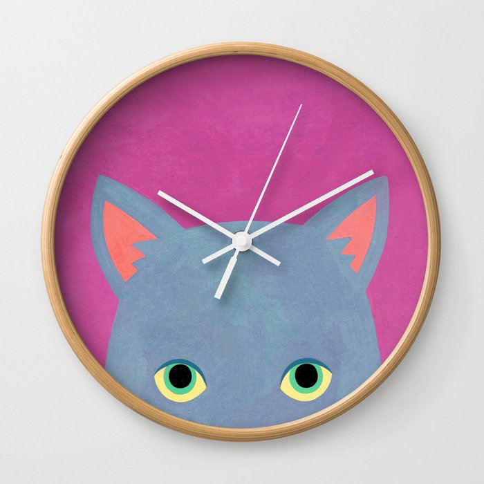 cat -Alice Wall Clock