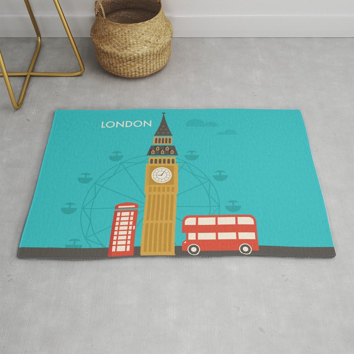 Attractions of London Rug