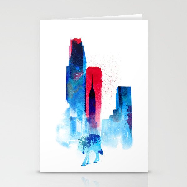 The wolf of the City Stationery Cards