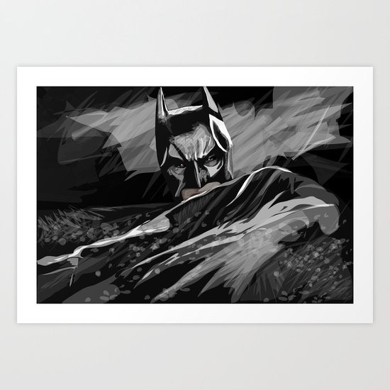 Bat hero Art Print
