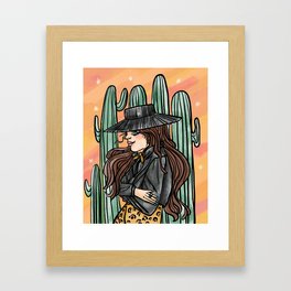 Desert Girl Framed Art Print