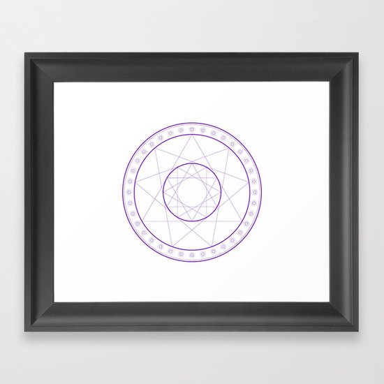 Anime Magic Circle 8 Framed Art Print