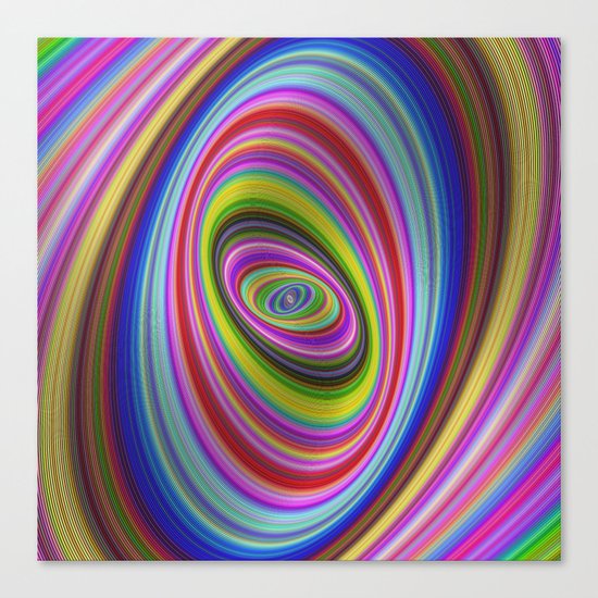 Colorful hypnosis Canvas Print