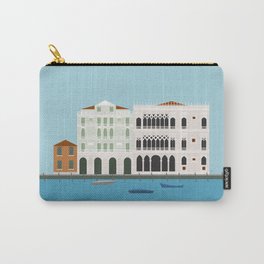 Venice, Italy Canals Carry-All Pouch | Architecture, Color, Drawing, Italia, Travel, Illustration, Wanderlust, Canals, Digital, Lyman Creative Co 
