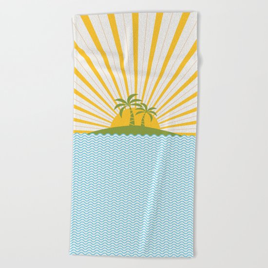 Summer Sun Beach Towel