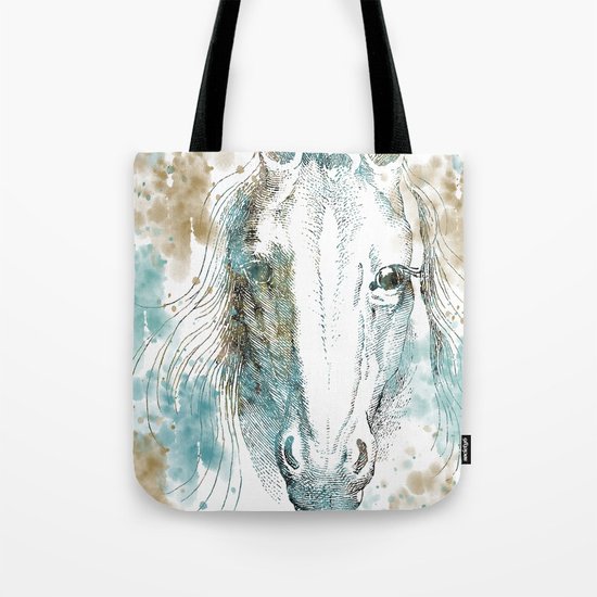 Watercolor Horse Tote Bag