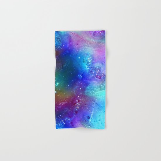 blue glitter design Hand & Bath Towel