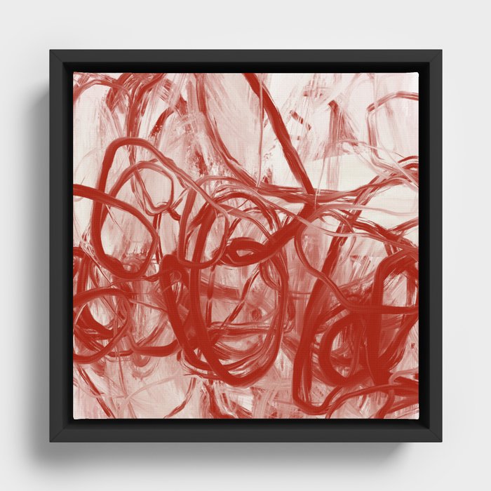 Abstract Painting 129. Contemporary Art.  Framed Canvas