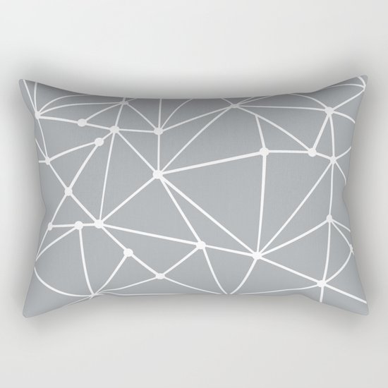 Ab Out Spots Grey Rectangular Pillow