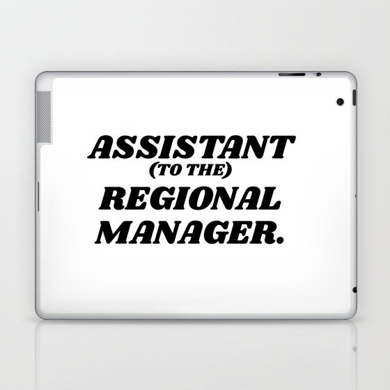 assistant to the regional manager Laptop & iPad Skin