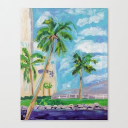 city of palms Canvas Print