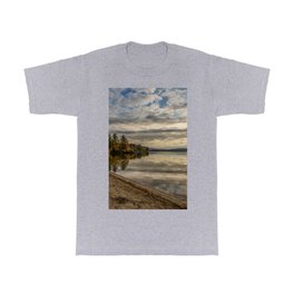Morning light at the lake T Shirt | Morning, Art, Clear, Clouds, Autumn, Refections, Pond, Reflection, Photo, Fall 