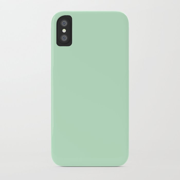 Pastel Green Color Clear Iphone Case By Palitraart Society6 Pastel Green Color Clear Iphone Case