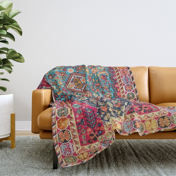 Moroccan style throw sale blanket