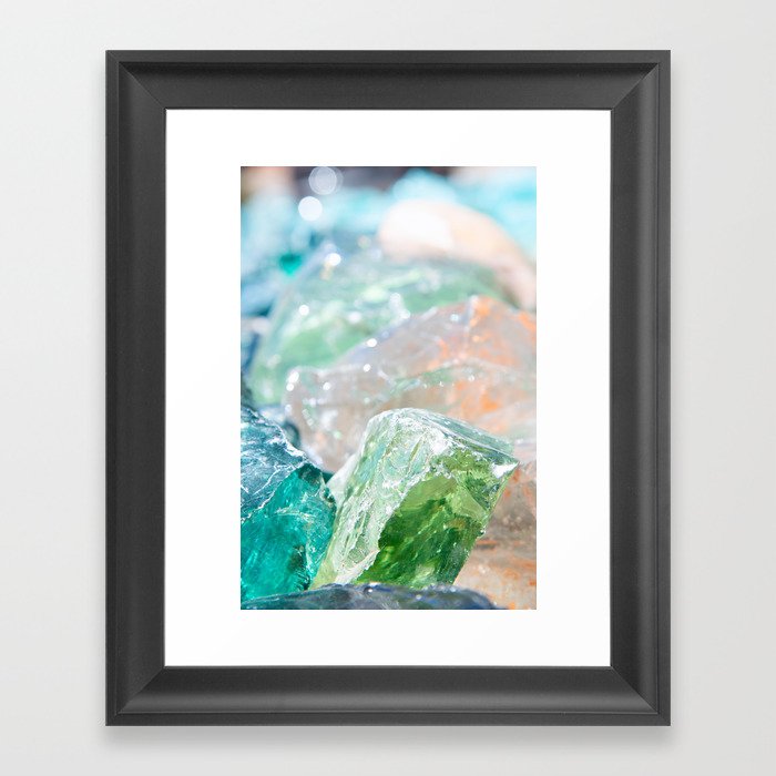 Sea Glass Framed Art Print