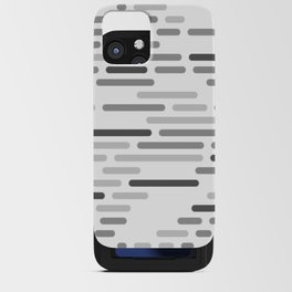 Black and White Dash iPhone Card Case