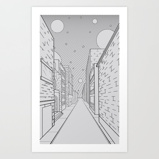 Cosmos City Art Print