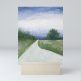Winter Path Landscape Mini Art Print