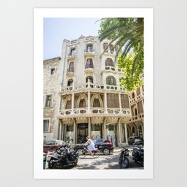 Historic building in Palma de Mallorca Art Print