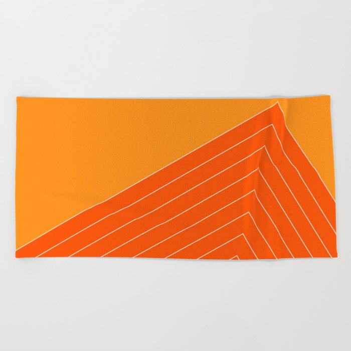Orange Crush Range Beach Towel