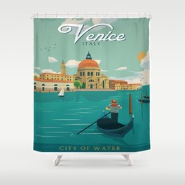 Vintage poster - Venice Shower Curtain