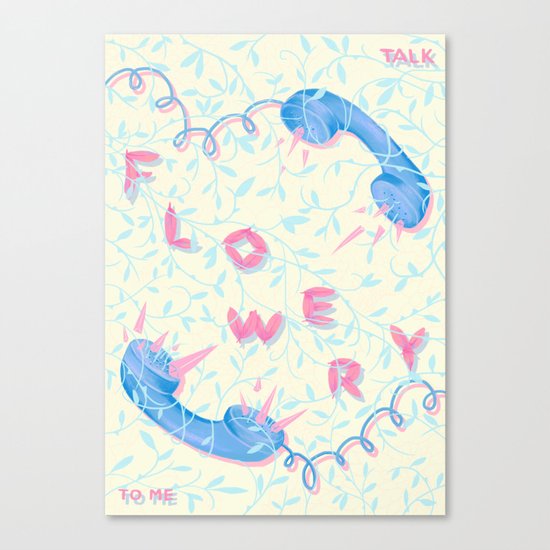 Talk Flowery To Me Canvas Print