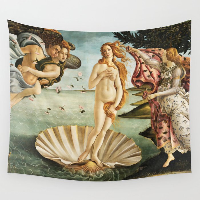 The Birth of Venus by Sandro Botticelli Wall Tapestry