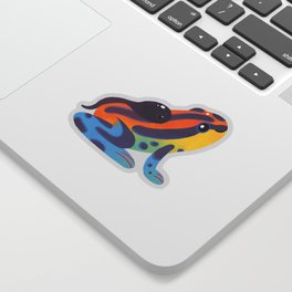 Poison dart frogs - bright Sticker