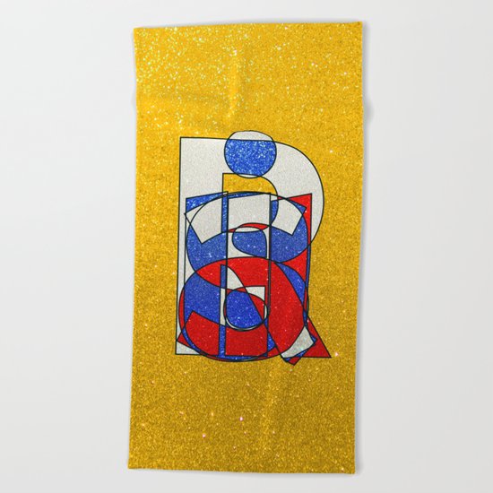 RUSSIA - Gold - Glitter Beach Towel