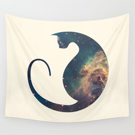 Space Cat Wall Tapestry