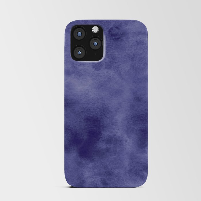 Purple watercolor texture iPhone Card Case