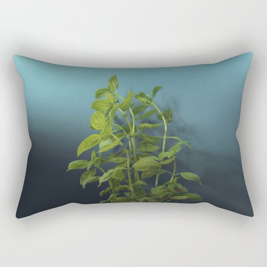 Shy and charming basil Rectangular Pillow