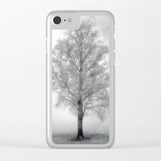 Birch in winter Clear iPhone Case