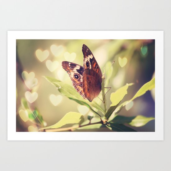 Butterfly Kisses Art Print